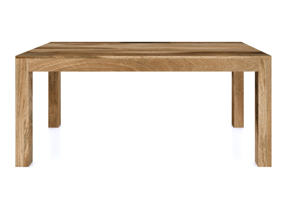 Cube Modern Solid Mango Wood Large Dining Table