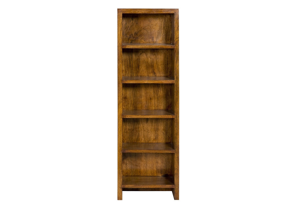 Cube Modern Solid Sheesham Wood Small Bookcase / DVD Rack