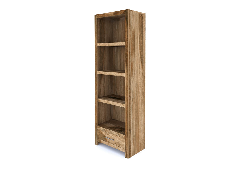 Cube Modern Solid Mango Wood Large Bookcase