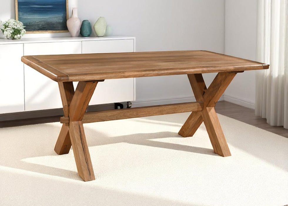 'Dorset' Rustic Solid Mango Wood Large 2m Dining Table