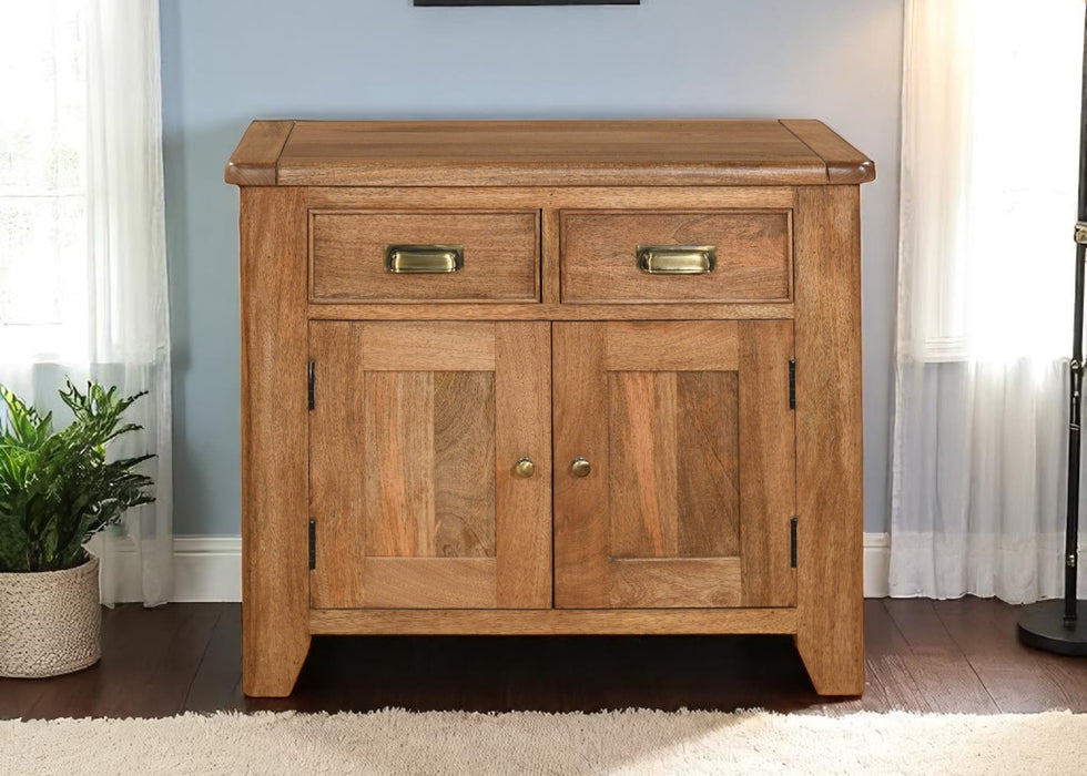'Dorset' Rustic Solid Mango Wood 2 Door 2 Drawer Sideboard