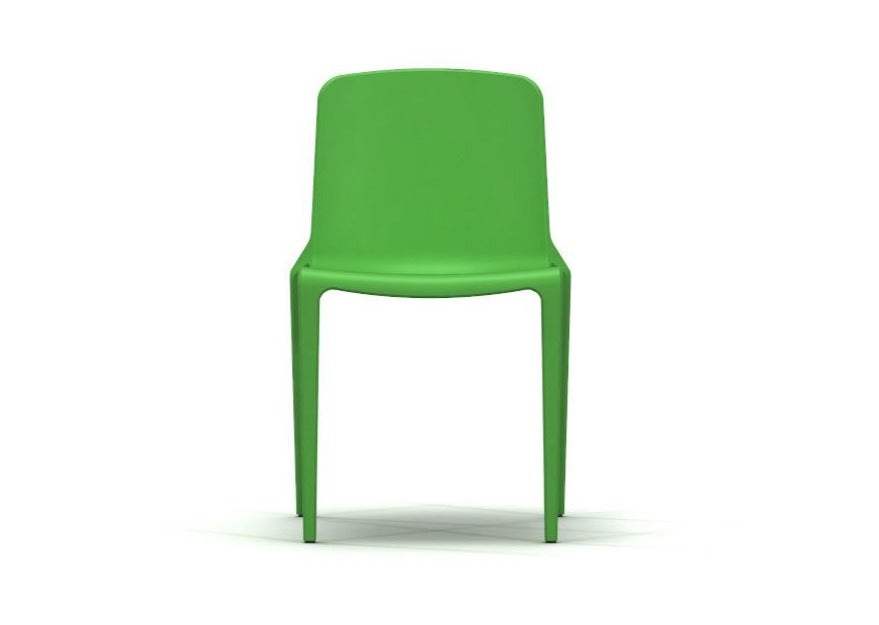 Hatton Indoor Outdoor Parrot Green Plastic Stacking Dining Cafe School Bistro Chairs