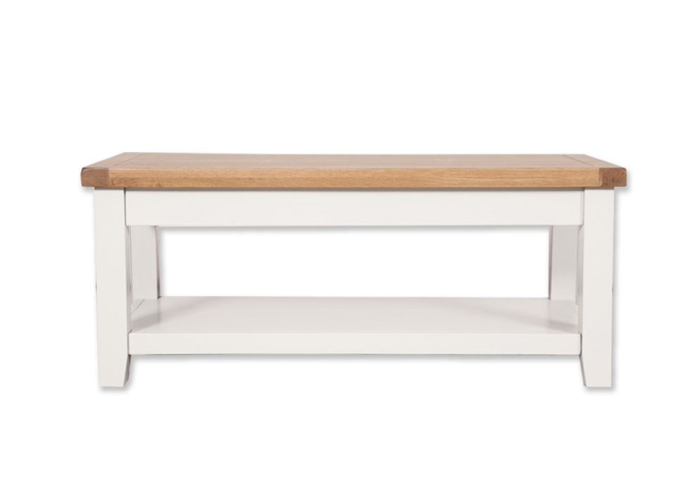 'Oakwood Living' White Painted Oak Coffee Table