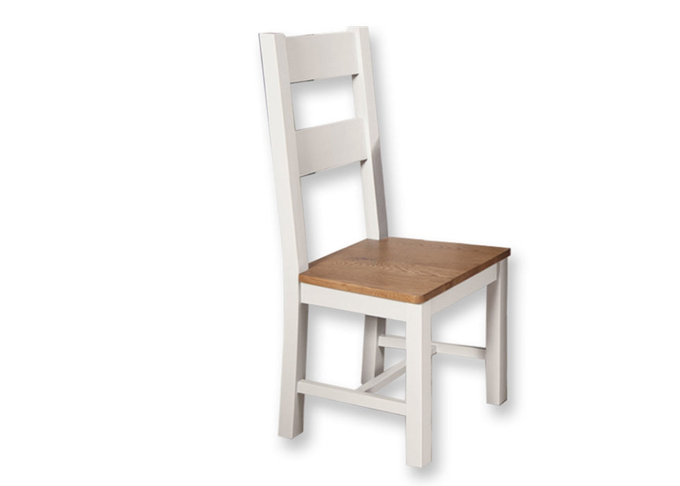 Oakwood Living White Painted Oak Dining Chair