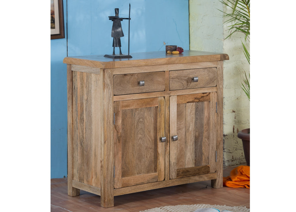Odisha Solid Chunky Mango Wood 2 Door Medium Sideboard