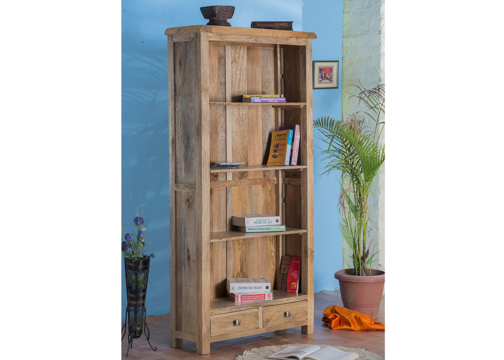 Odisha Solid Chunky Mango Wood Large Bookcase