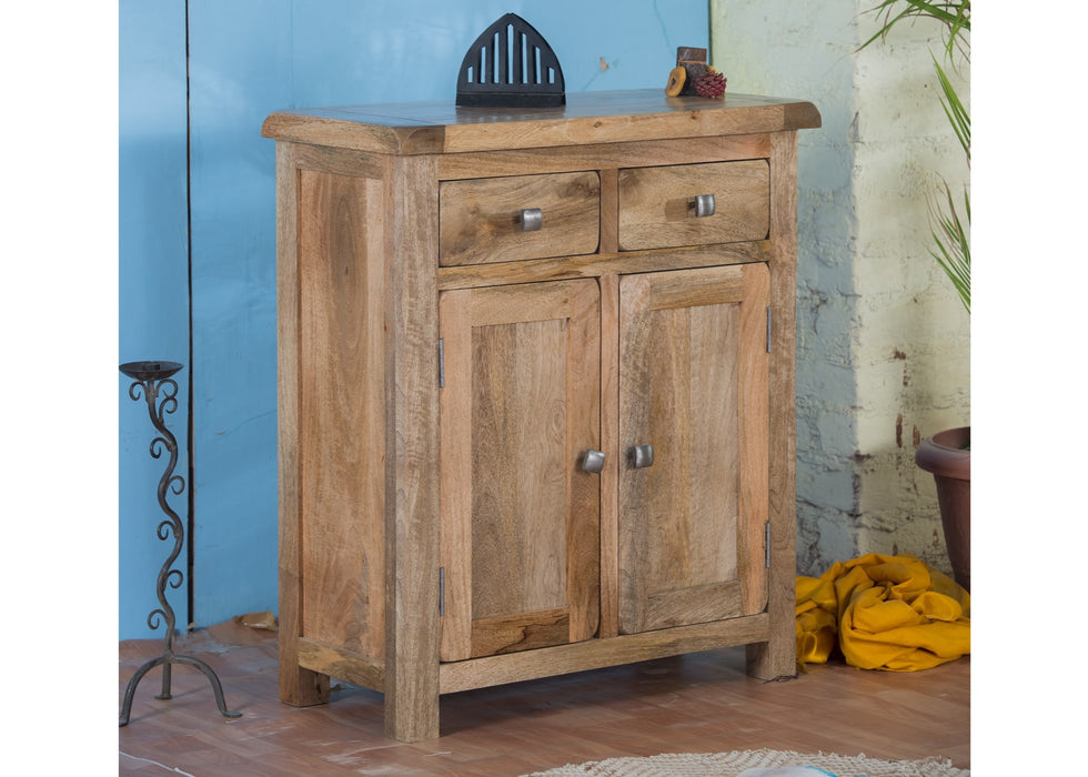 Odisha Solid Chunky Mango Wood Hall Cabinet / Small Sideboard