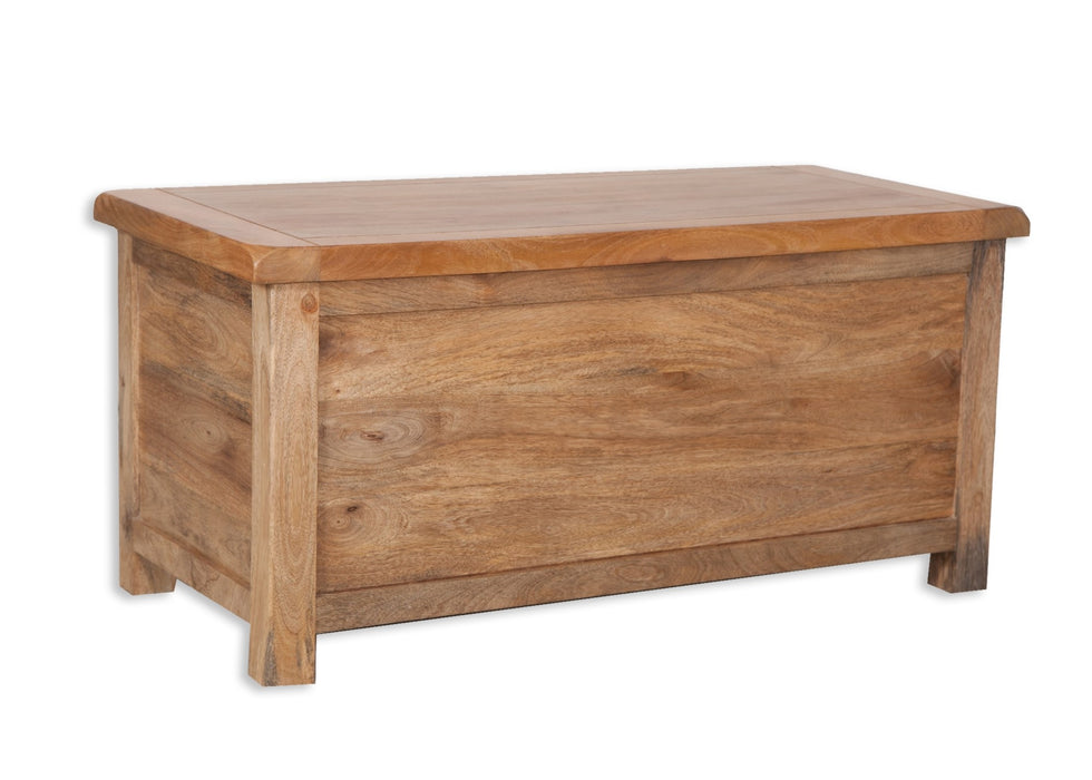 Odisha Solid Chunky Mango Wood Blanket Box / Ottoman