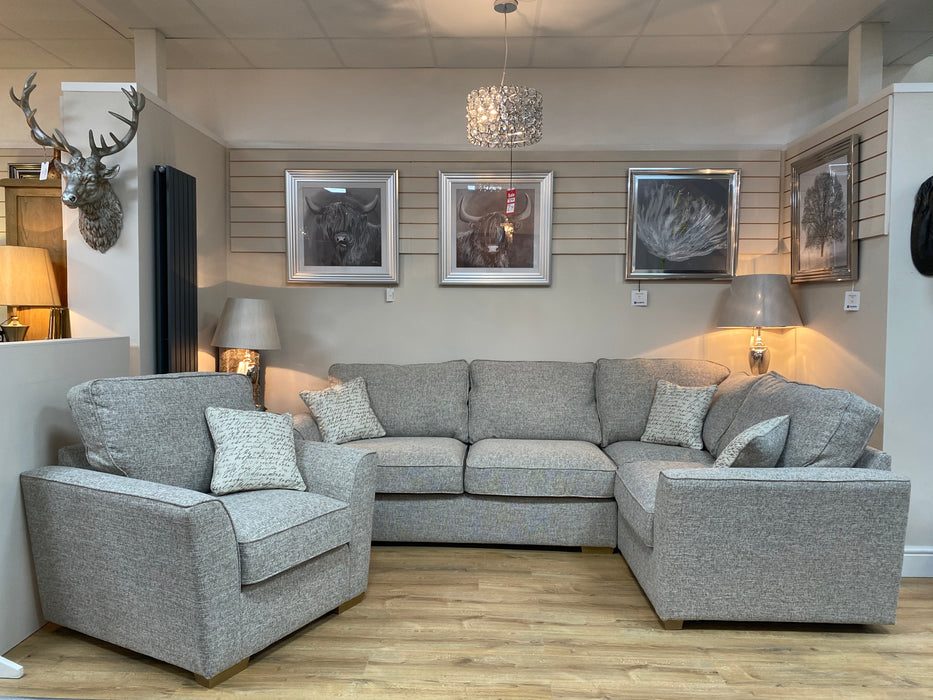 ‘Fantasia’ Corner Sofa - Available In a Wide Range Of Fabric Colours