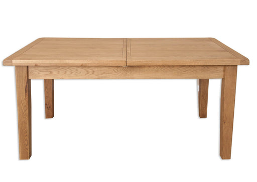 solid medium oak extending dining table 1.2 meters 1200cm 