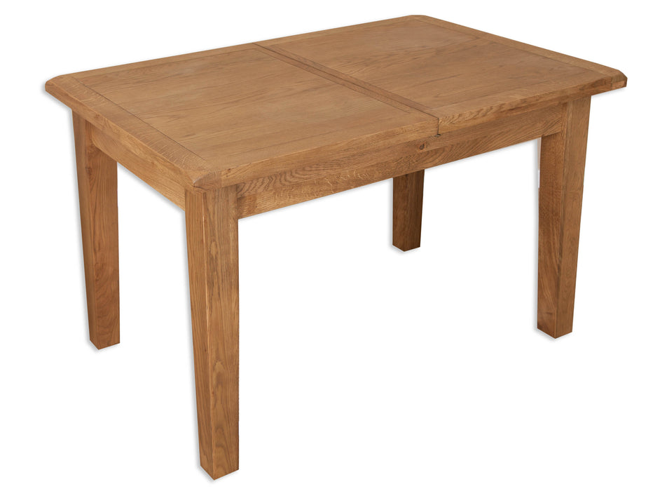oakwood dining table extendable 1.2m medium oak solid wood 1.6m 