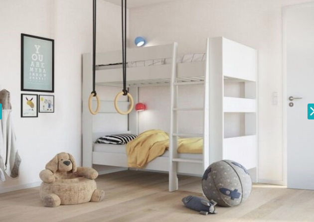 white bunk beds single 3ft children bedroom furniture