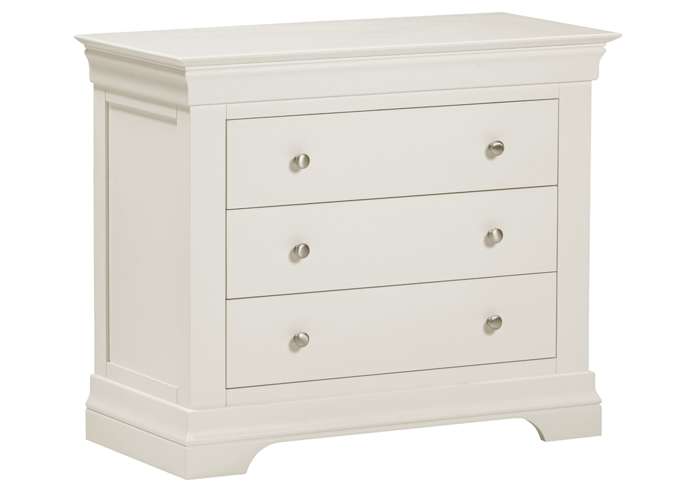 Bordeaux Ivory Painted 3 Drawer Chest