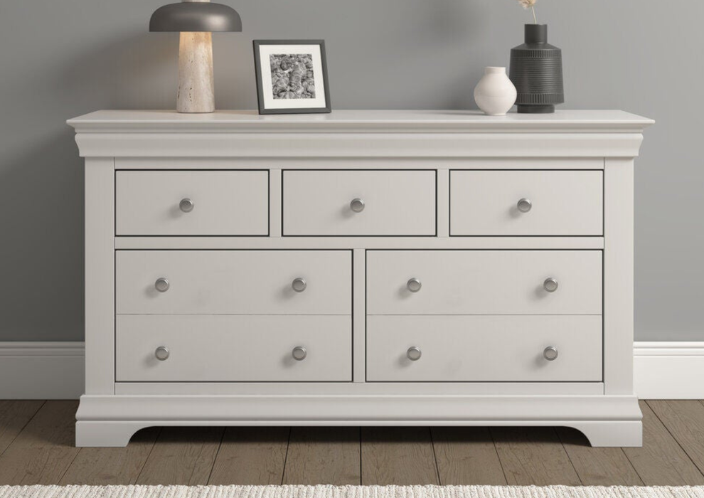 Bordeaux Ivory Painted 3+2 Chest of Drawers