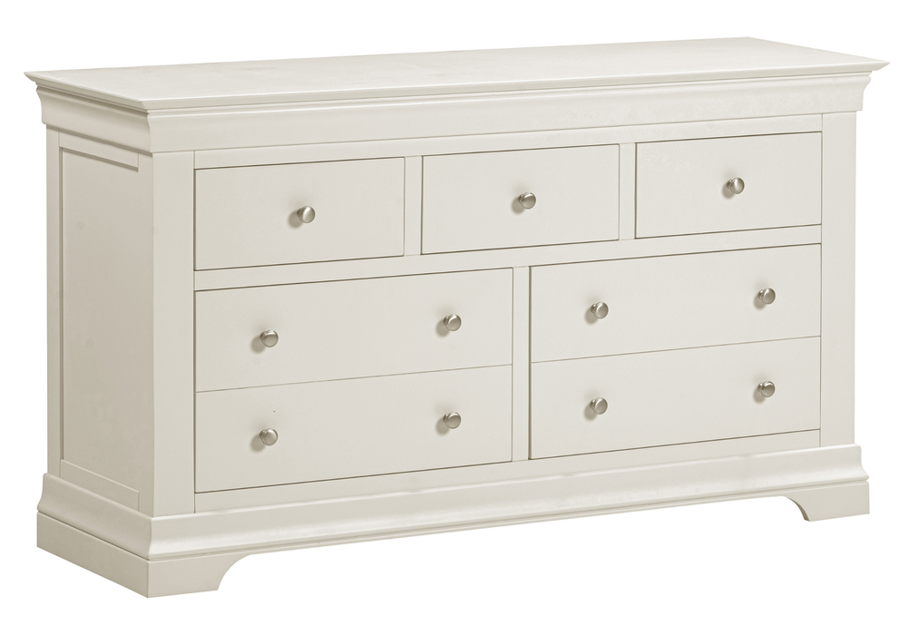 Bordeaux Ivory Painted 3+2 Chest of Drawers