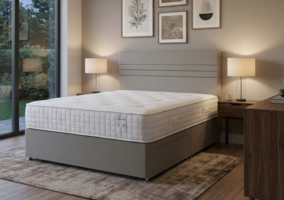 Essentials Luxury 1000 Pocket Sprung Mattress Bed Packages - Available to Order in a wide range of fabrics & Colours
