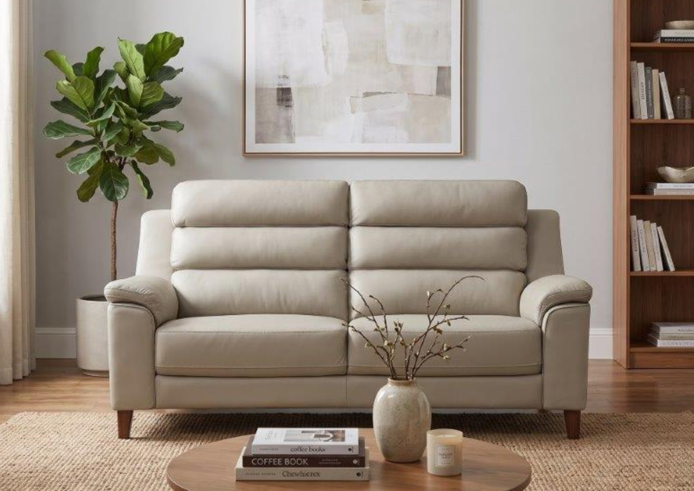 ‘Portofino’ High Quality Leather Suite Sofa Collection 3 Seater 2 Seater & Chair - Available In a Range of Colours
