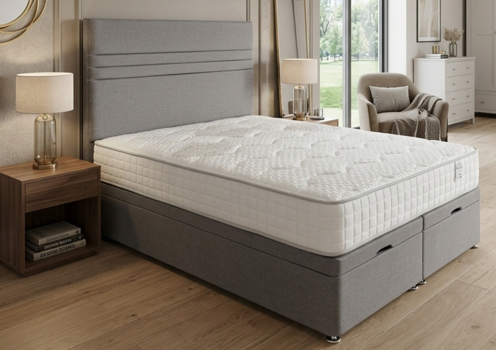 Balance Origins Orthopedic 1000 Pocket Sprung Mattress Bed Packages Ottoman - Available to Order in a wide range of Colours