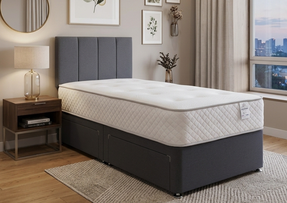 Foundations Haven Orthopedic 1000 Pocket Sprung Mattress Bed Packages - Available to Order in a wide range of Colours