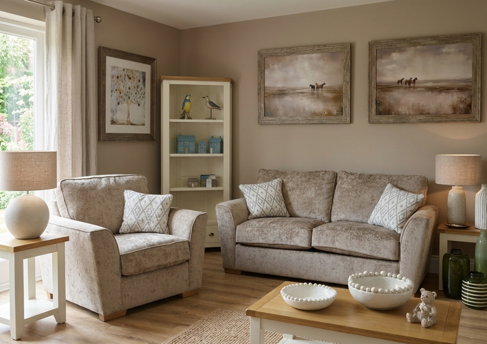 'Fantasia' Corner Sofa - Available In a Wide Range Of Fabric Colours