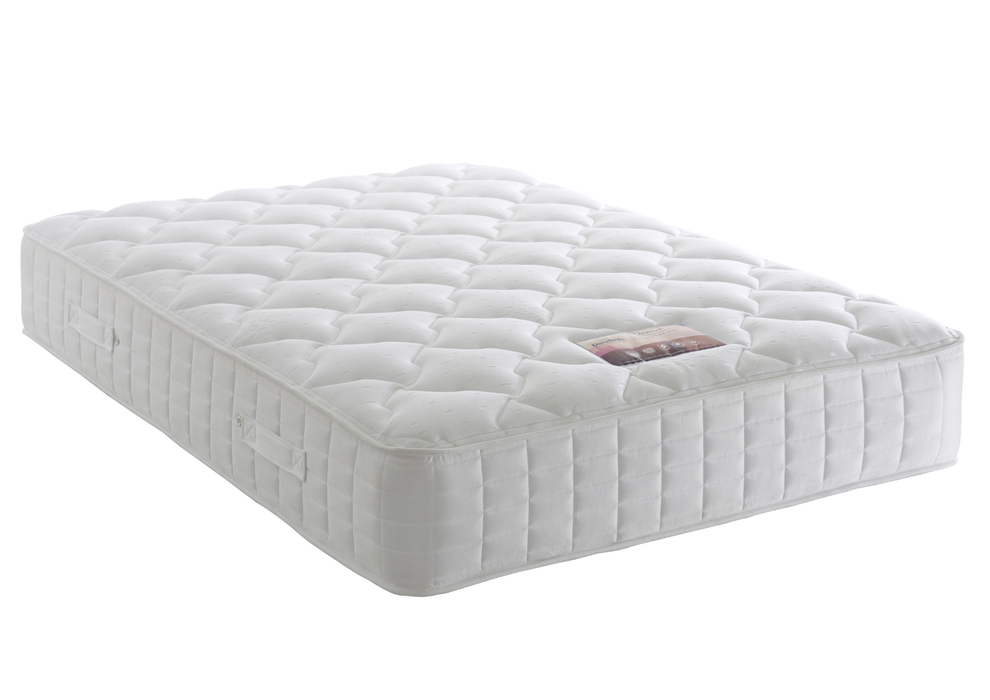 'Vermont' Bed Package - Includes Mattress, Base with 2 Drawers & 24" Slatted Headboard