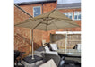 Outdoor Garden 2.5m Square Sandy Beige Overhanging Cantilever Parasol