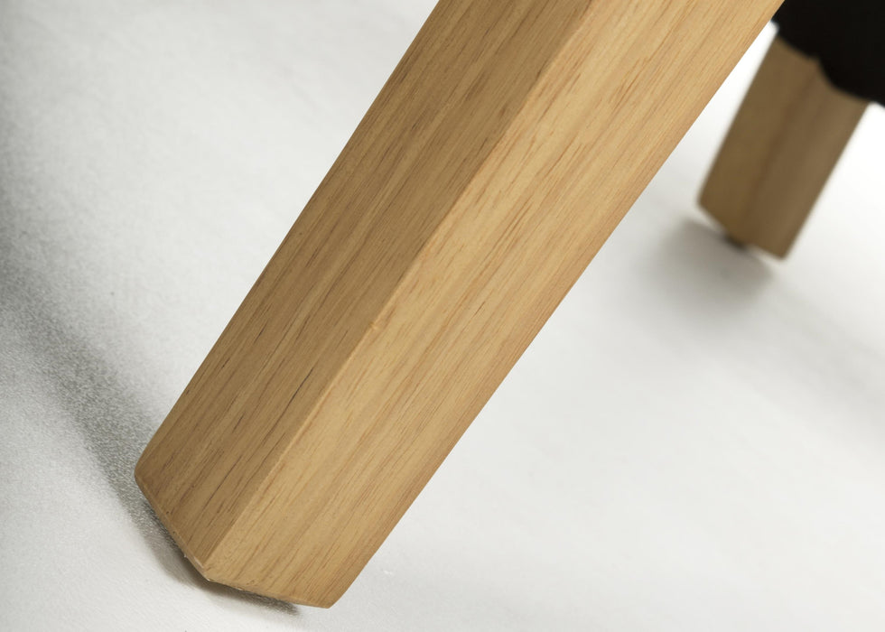 Set of 2 Baxter Weave Green Dining Chairs with Natural Legs