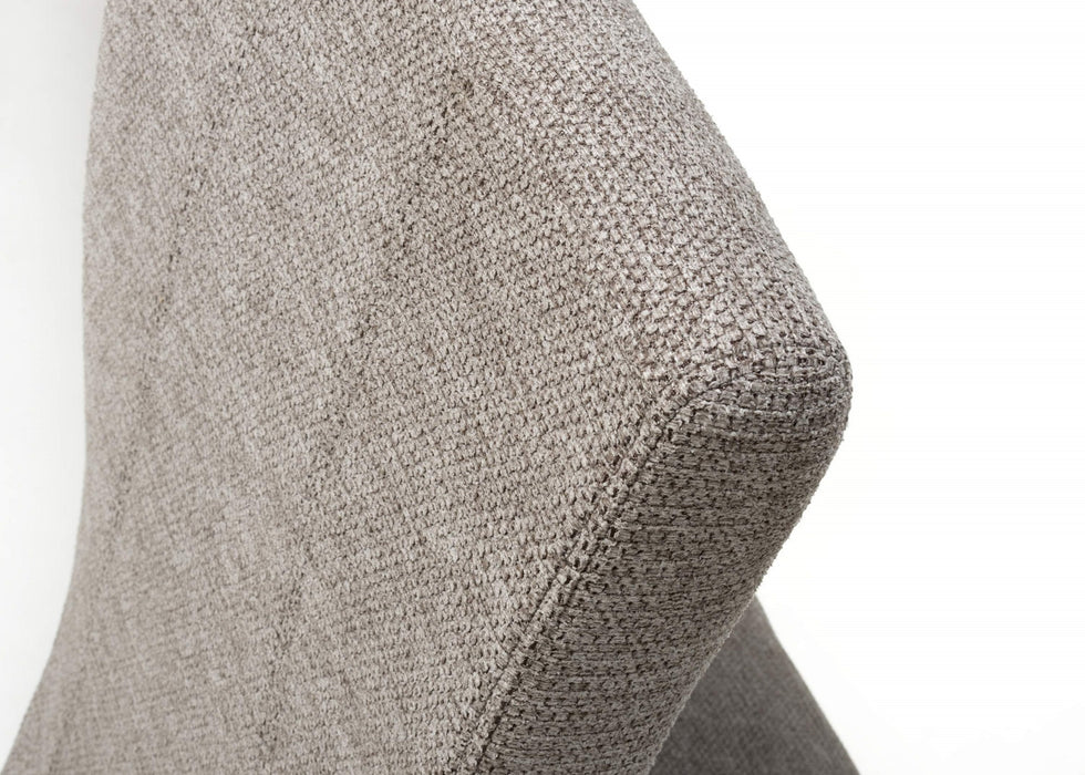 Set of 2 Baxter Weave Mocha Dining Chairs with Natural Legs