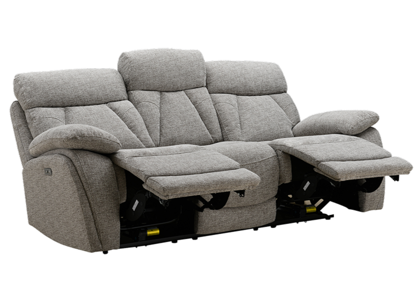 'Boston' Electric Power Recliner Sofa Collection Lisbon Beige - Sofas, Chair & Corner