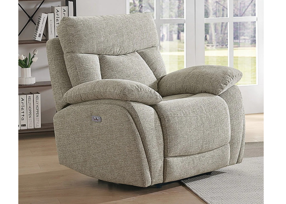 'Boston' Electric Power Recliner Sofa Collection Lisbon Beige - Sofas, Chair & Corner