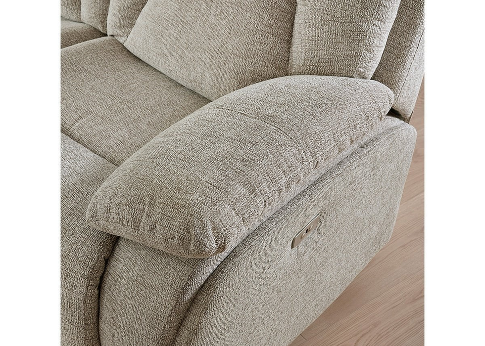 'Boston' Electric Power Recliner Sofa Collection Lisbon Beige - Sofas, Chair & Corner