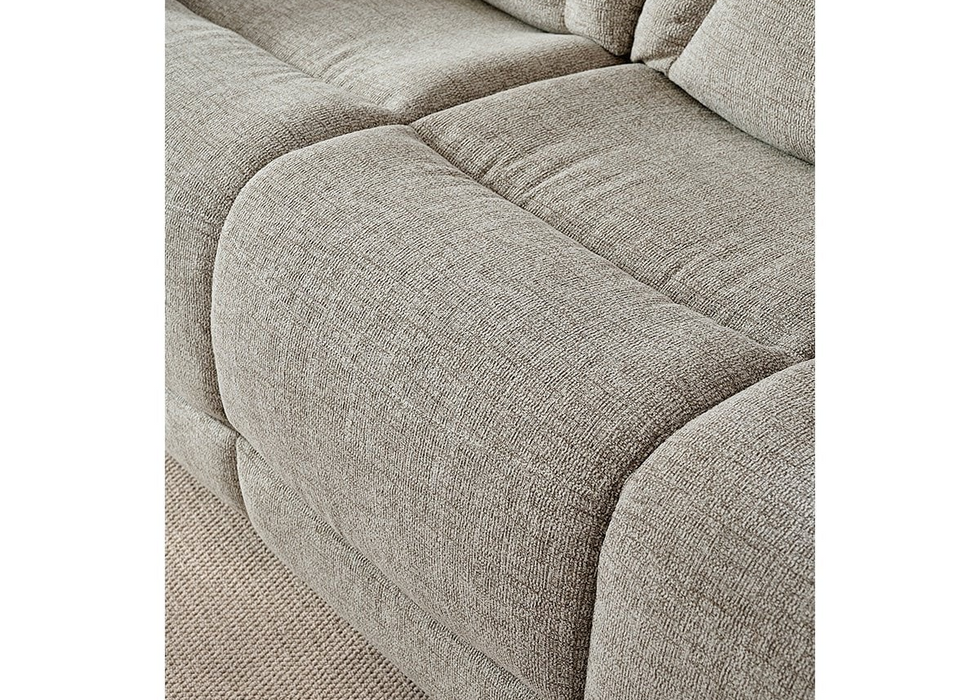 'Boston' Electric Power Recliner Sofa Collection Lisbon Beige - Sofas, Chair & Corner