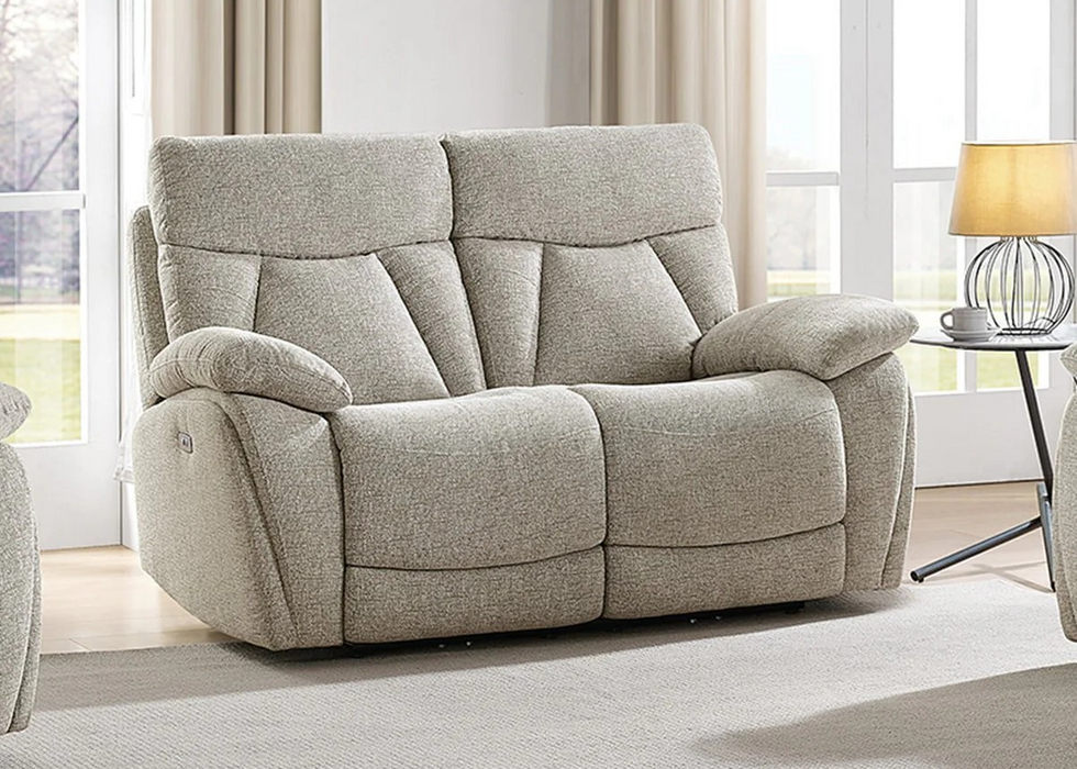 'Boston' Electric Power Recliner Sofa Collection Lisbon Beige - Sofas, Chair & Corner