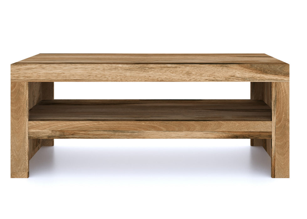 Cube Modern Solid Mango Wood Coffee / TV Table