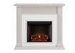 Chessing Penny-Tiled Electric Fireplace Suite Ceramic Tile Surround & Fire