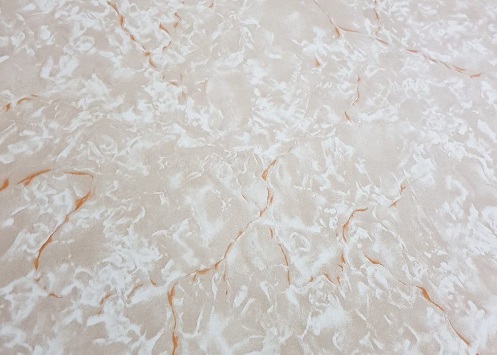 Cream Marble Matt Effect HPL Laminate Fireplace Back Panel & Hearth Set