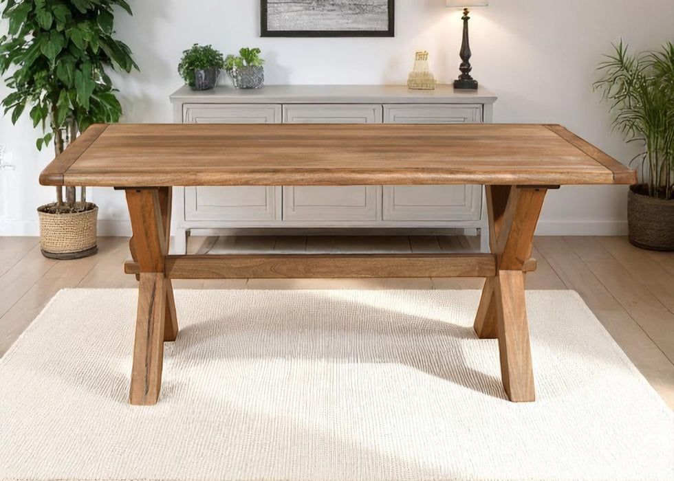 'Dorset' Rustic Solid Mango Wood Medium 175cm Dining Table