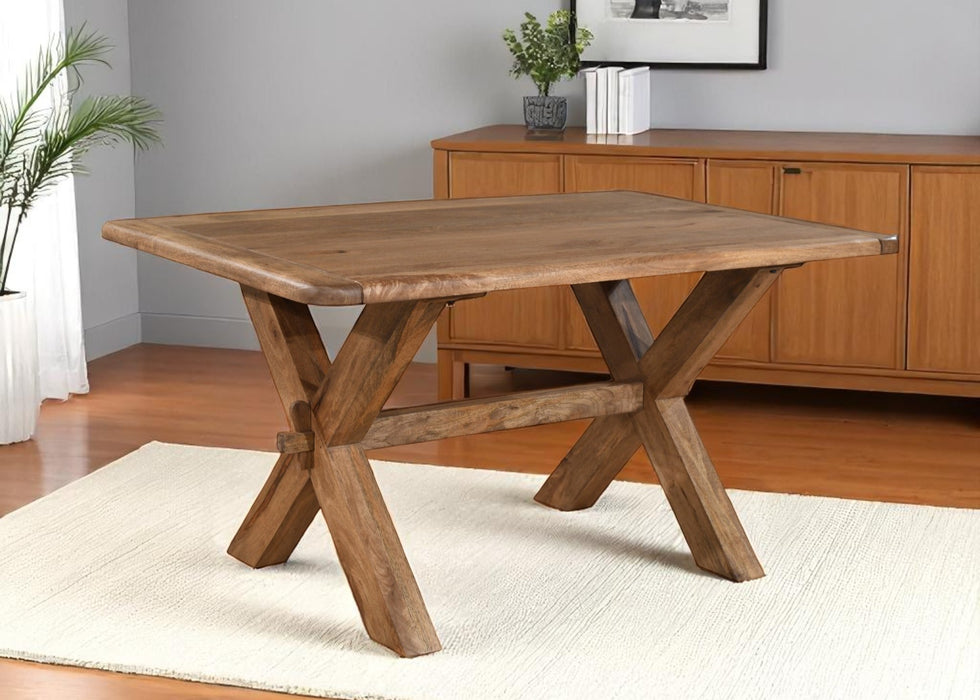 'Dorset' Rustic Solid Mango Wood Small 135cm Dining Table