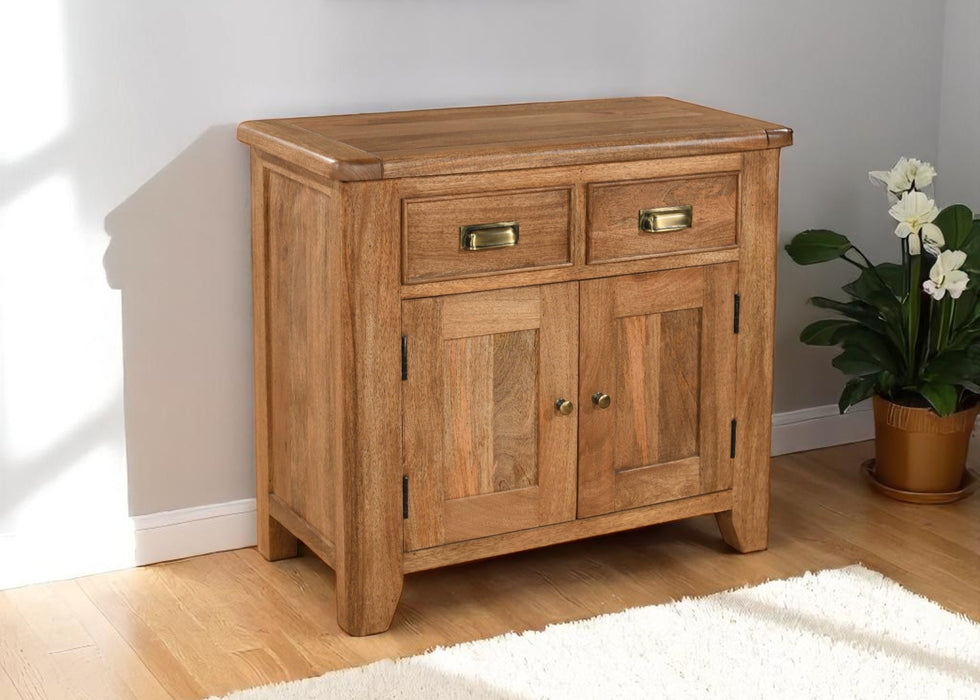 'Dorset' Rustic Solid Mango Wood 2 Door 2 Drawer Sideboard