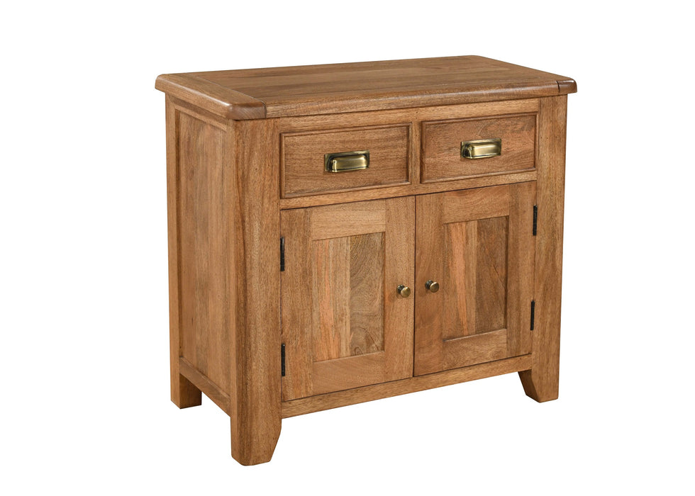 'Dorset' Rustic Solid Mango Wood 2 Door 2 Drawer Sideboard
