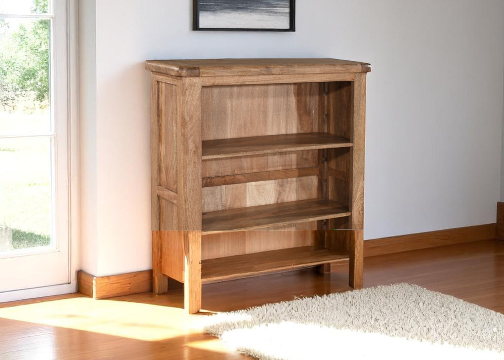 'Dorset' Rustic Solid Mango Wood Small Bookcase Storage Unit