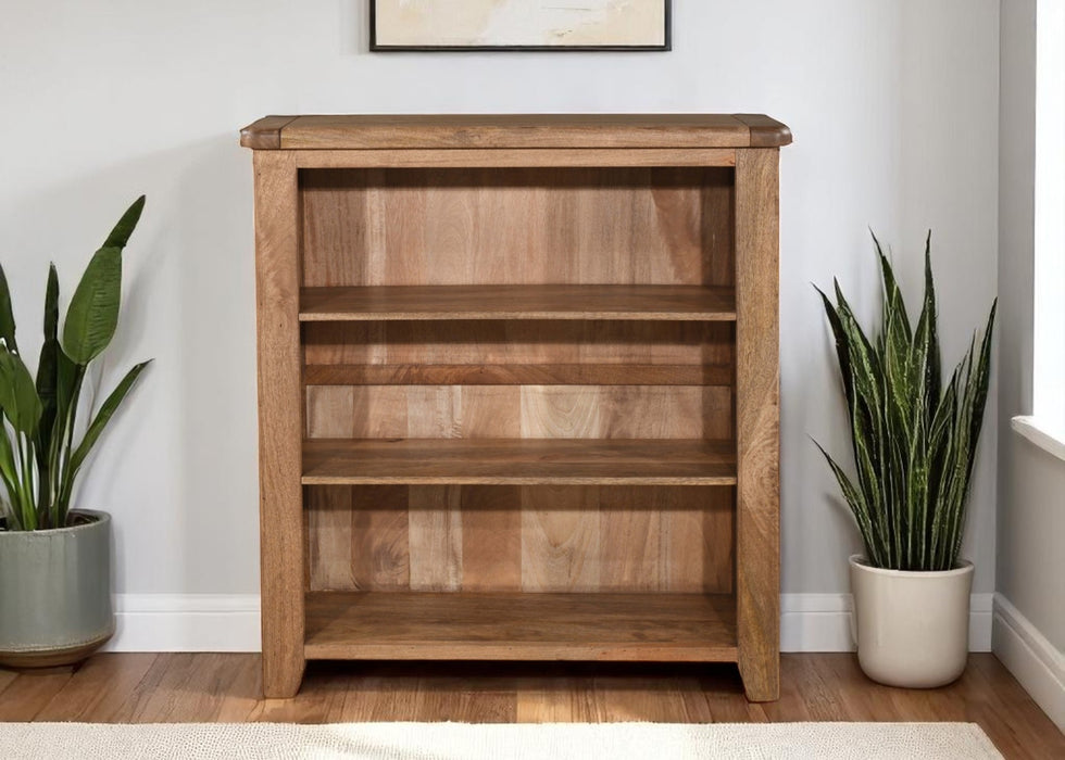'Dorset' Rustic Solid Mango Wood Small Bookcase Storage Unit