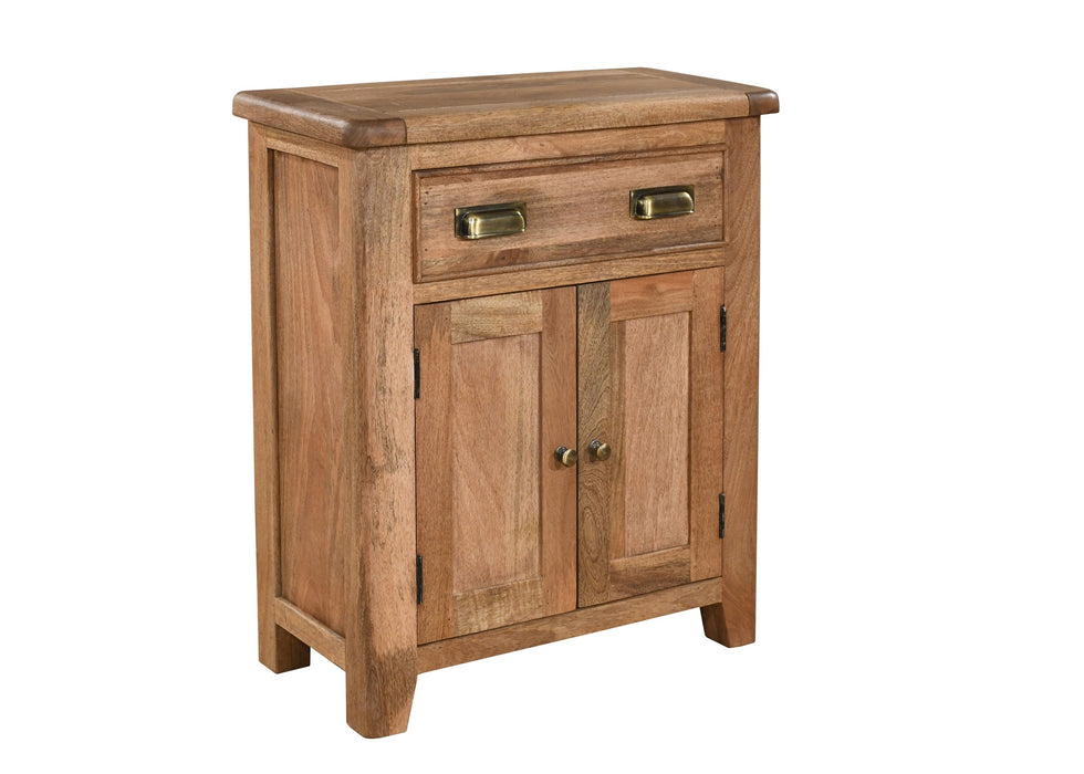 'Dorset' Rustic Solid Mango Wood Small Hall Cabinet Sideboard