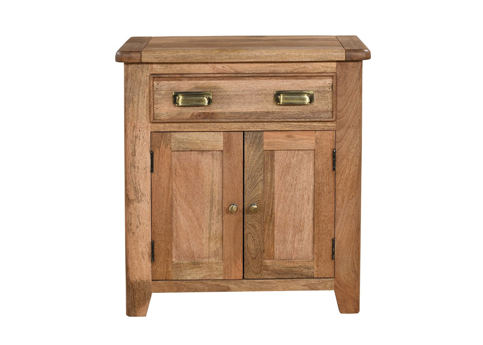 'Dorset' Rustic Solid Mango Wood Small Hall Cabinet Sideboard