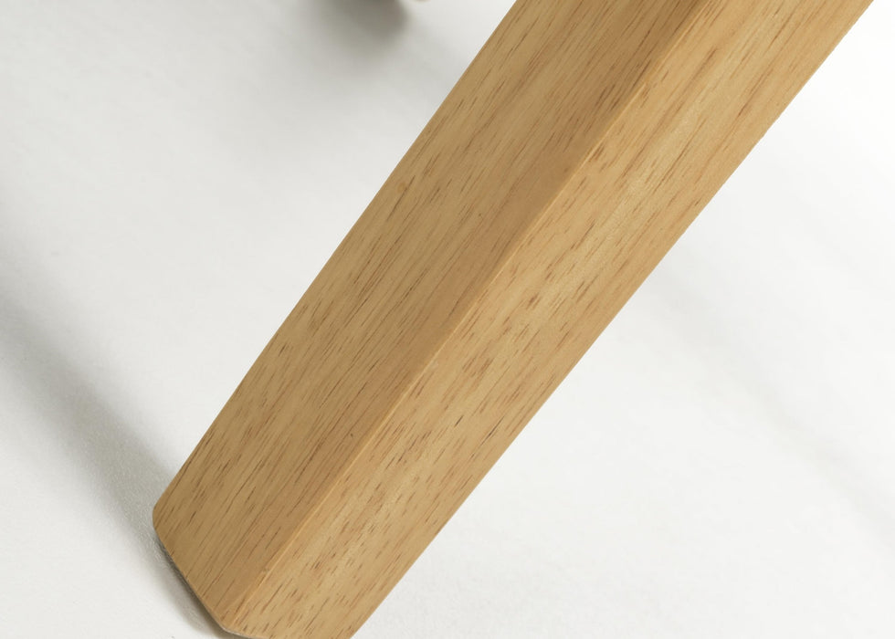 Set of 2 Krista Weave Roll Back Green Dining Chairs with Natural Legs