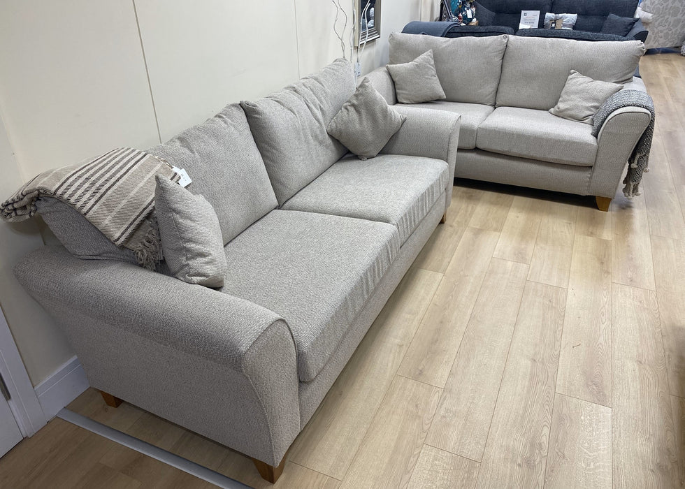 ‘Lottie’ Special Offer Natural Beige Fabric 3 & 2 Seater Sofa Package Deal