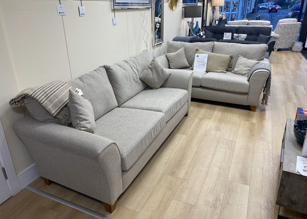 ‘Lottie’ Special Offer Natural Beige Fabric 3 & 2 Seater Sofa Package Deal