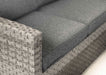 'Melody' Large Grey Rattan Corner Sofa Dining Set Adjustable Lift Up Down Table