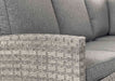 'Melody' Large Grey Rattan Corner Sofa Dining Set Adjustable Lift Up Down Table
