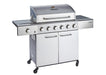 Meteor 6 Burner Stainless Steel Gas Outdoor BBQ Grill